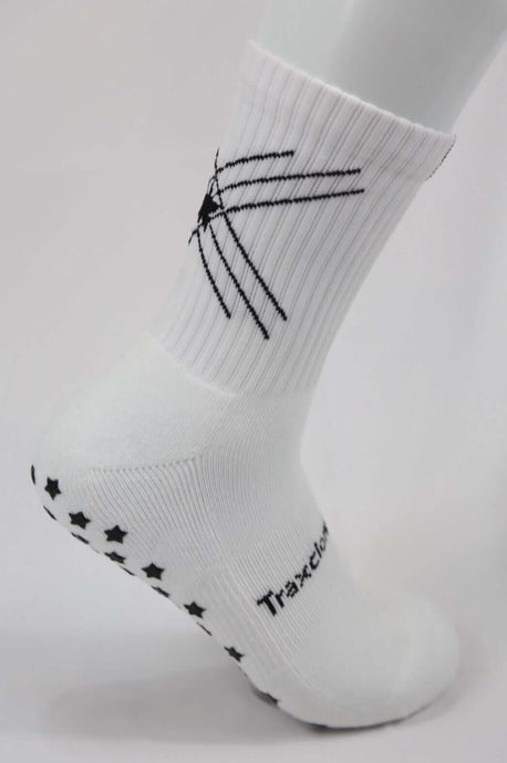 best white compression anti slip sports socks